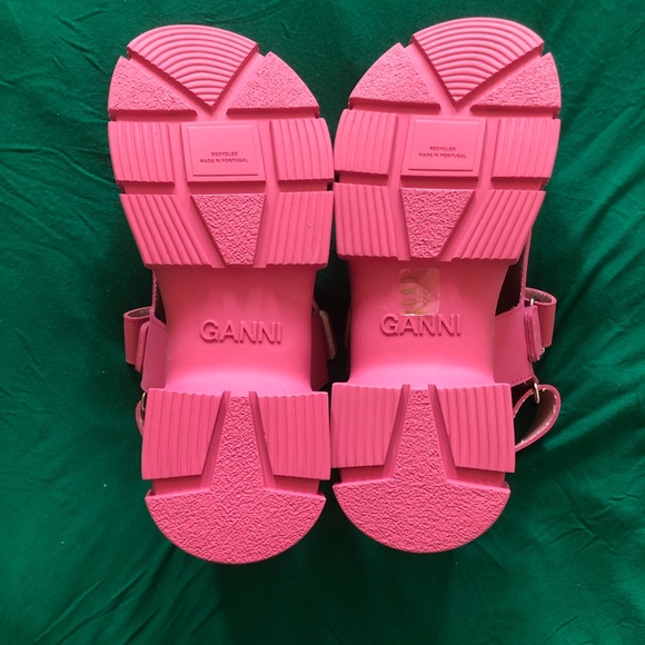 New Ganni sandals in pink rubber sz 38 - Picture 5 of 10
